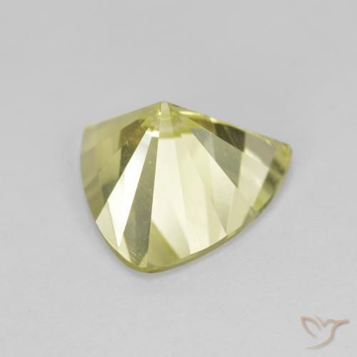 Quartz Gemstone in 10 x 10 mm (calibrated) Size for Sale, Quartz Stone in Greenish Yellow Color
