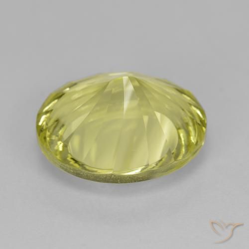 Quartz Gemstone in 14 x 12 mm (calibrated) Size for Sale, Quartz Stone in Medium Yellow Color