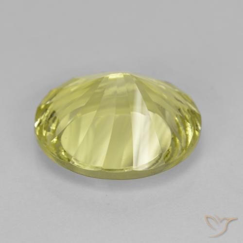 Quartz Gemstone in 14 x 12 mm (calibrated) Size for Sale, Quartz Stone in Medium Yellow Color