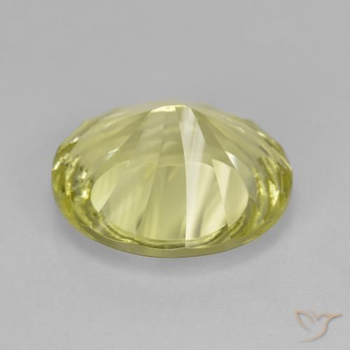 Quartz Gemstone in 14 x 12 mm (calibrated) Size for Sale, Quartz Stone in Medium Yellow Color