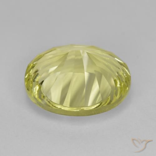Quartz Gemstone in 14 x 12 mm (calibrated) Size for Sale, Quartz Stone in Medium Yellow Color