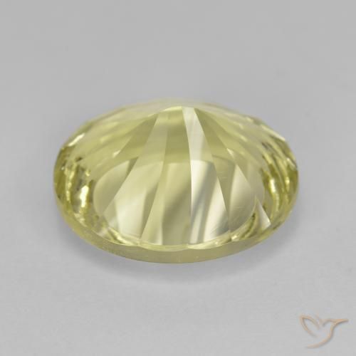 Quartz Gemstone in 14 x 12 mm (calibrated) Size for Sale, Quartz Stone in Medium Yellow Color