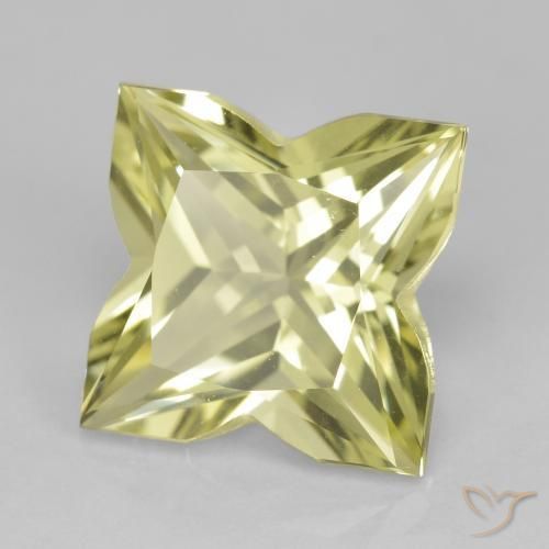 4.25 ct Yellow Quartz Stone, Natural Quartz in Fancy Cut Shape for Sale