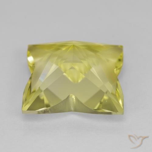 Quartz Gemstone in 12 x 12 mm (calibrated) Size for Sale, Quartz Stone in Medium Yellow Color
