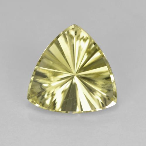 Lemon Yellow Кварц Камень - 2.1ct Огранка Триллион Вогнутая (ID: 599337)