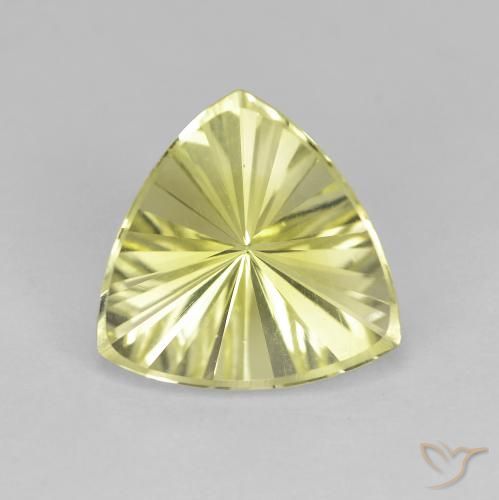 2.37ct Natural Medium Yellow Quartz, Trillion, VVS