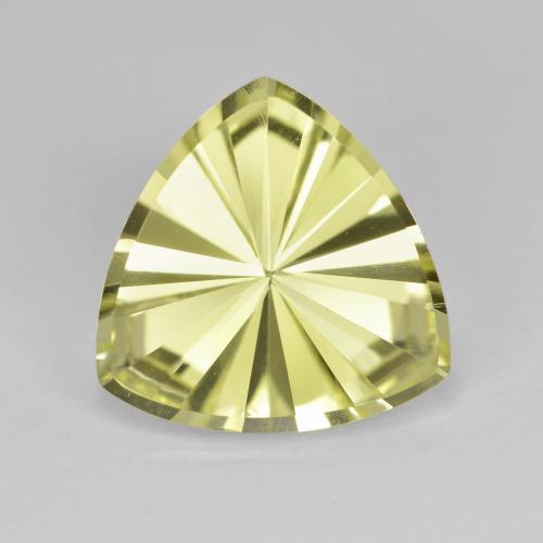 Lemon Yellow Quarzo Gem - 3.8ct Trillion taglio concavo (ID: 599341)
