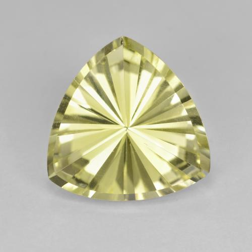 Medium-Light Yellow Quarzo Gem - 4ct Trillion taglio concavo (ID: 599343)