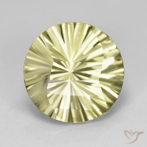 8.46ct Natural Light Yellow Quartz, Round, VVS