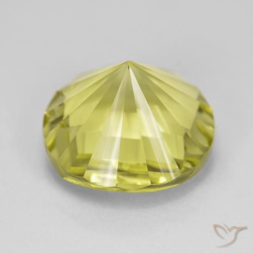 Quartz Gemstone in 14 mm (calibrated) Size for Sale, Quartz Stone in Medium Yellow Color