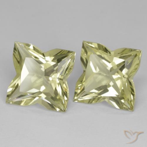 13.28 ctw Yellow Quartz Stones, Natural Quartz in Fancy Cut Shape for Sale