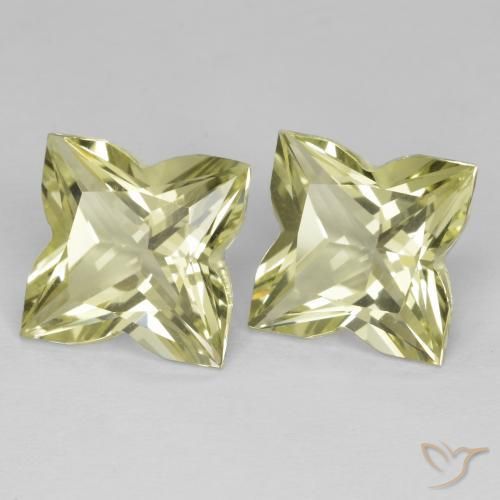 8.02 ctw Yellow Quartz Stones, Natural Quartz in Fancy Cut Shape for Sale