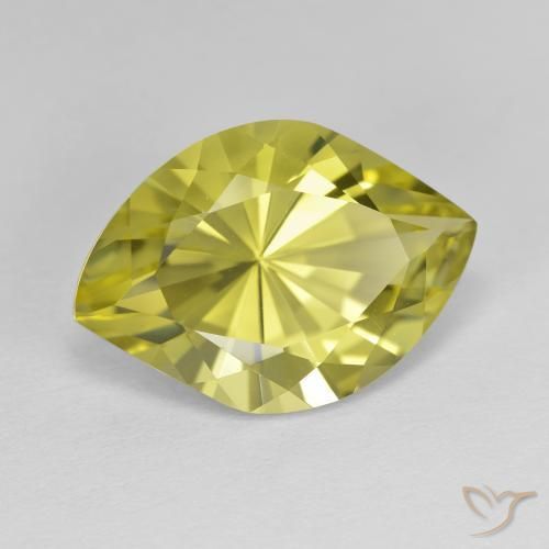 7.32 ct Yellow Quartz Stone, Natural Quartz in Fancy Cut Shape for Sale