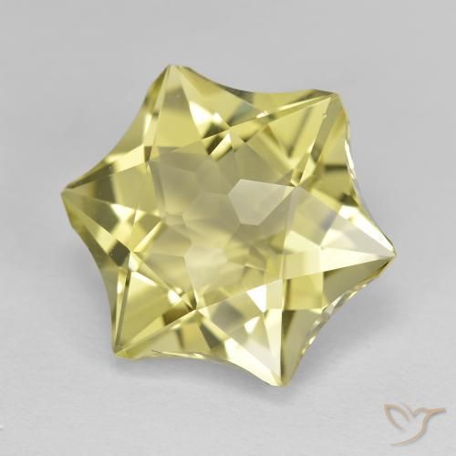 9.81 ct Yellow Quartz Stone, Natural Quartz in Fancy Cut Shape for Sale