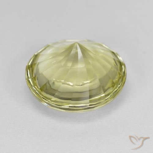 Quartz Gemstone in 12 mm (calibrated) Size for Sale, Quartz Stone in Medium Yellow Color