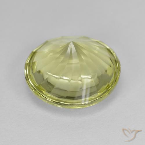 Quartz Gemstone in 12 mm (calibrated) Size for Sale, Quartz Stone in Yellow Green Color