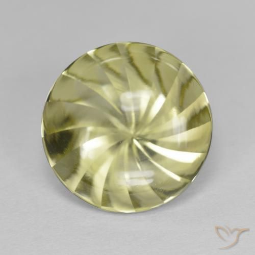 5.19ct Natural Medium Yellow Quartz, Round, Transparent