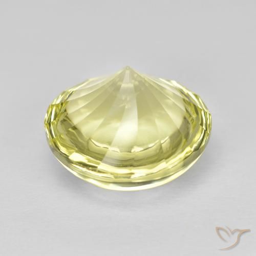 Quartz Gemstone in 12 mm (calibrated) Size for Sale, Quartz Stone in Lemon Yellow Color