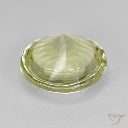 Quartz Gemstone in 12 mm (calibrated) Size for Sale, Quartz Stone in Medium Yellow Color