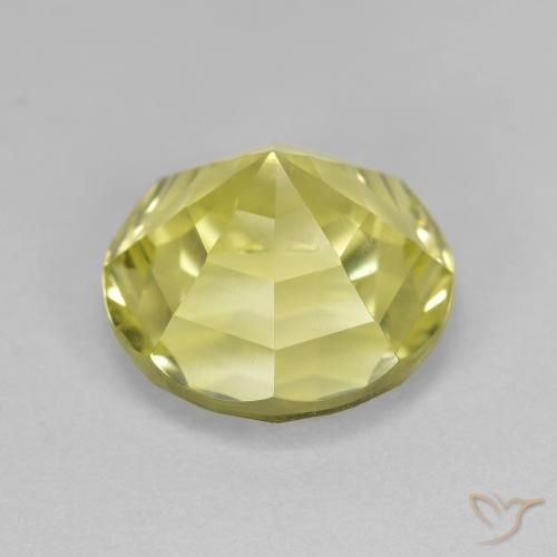 Quartz Gemstone in 12 mm (calibrated) Size for Sale, Quartz Stone in Lemon Yellow Color