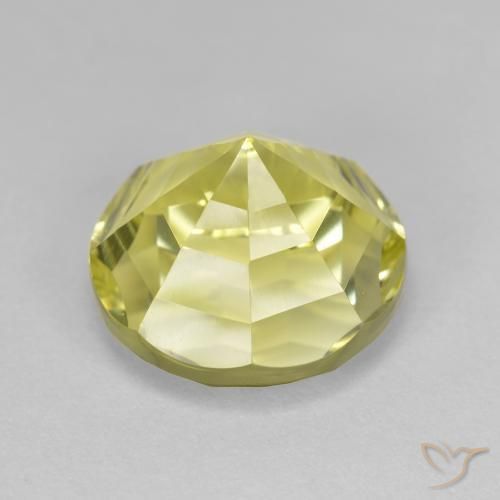 Quartz Gemstone in 12 mm (calibrated) Size for Sale, Quartz Stone in Lemon Yellow Color