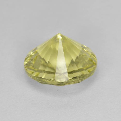 Quartz Gemstone in 10 mm Size for Sale, Quartz Stone in Medium-Light Yellow Color