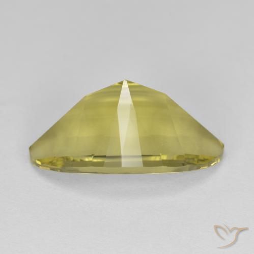 Quartz Gemstone in 19.2 x 12.9 mm Size for Sale, Quartz Stone in Pineapple Yellow Color