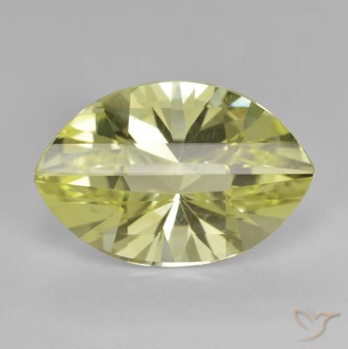 9.82ct Natural Lemon Yellow Quartz, Marquise, VS