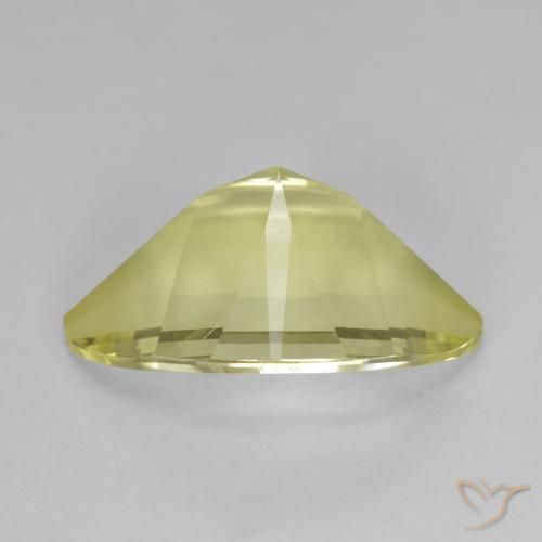 Quartz Gemstone in 19.3 x 13 mm Size for Sale, Quartz Stone in Lemon Yellow Color