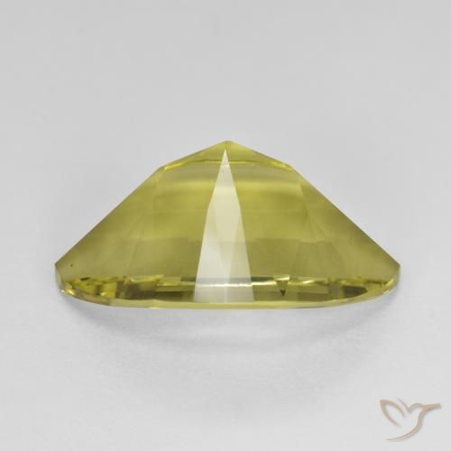 Quartz Gemstone in 19.1 x 12.9 mm Size for Sale, Quartz Stone in Pineapple Yellow Color