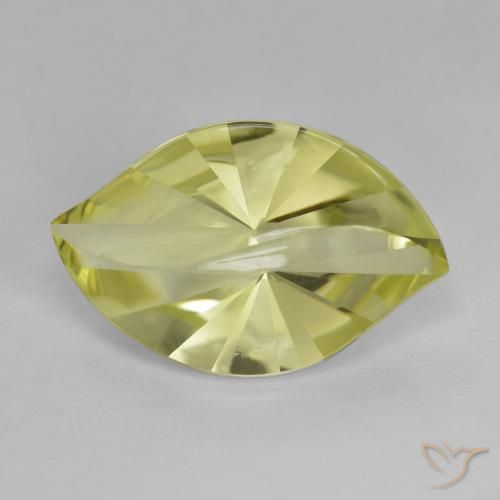 8.99ct Natural Lemon Yellow Quartz, Marquise, VVS
