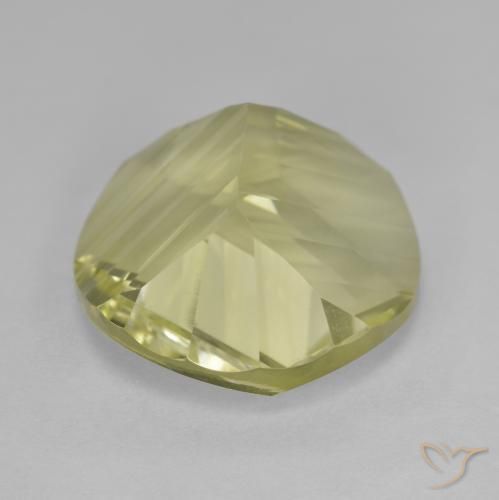 Quartz Gemstone in 15 mm (calibrated) Size for Sale, Quartz Stone in Light Yellow Color