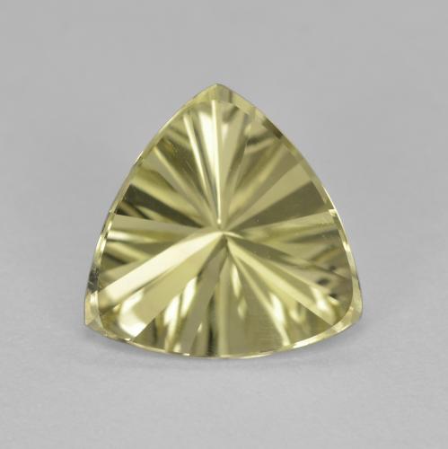 Giallo verdastro Quarzo Gem - 2ct Trillion taglio concavo (ID: 601513)