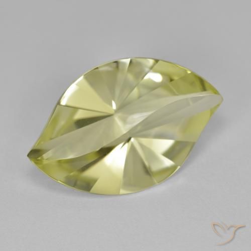 8.80 ct Yellow Quartz Stone, Natural Quartz in Marquise Mixed Cut Shape for Sale