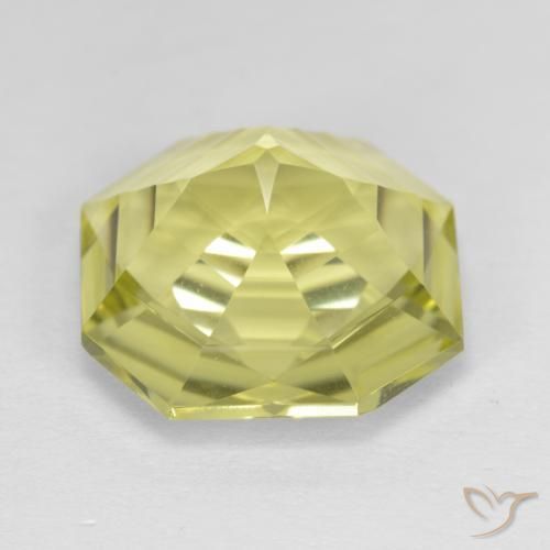 Quartz Gemstone in 14 x 14 mm (calibrated) Size for Sale, Quartz Stone in Medium Yellow Color