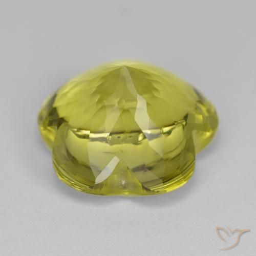 Quartz Gemstone in 15 x 15 mm (calibrated) Size for Sale, Quartz Stone in Light Pineapple Yellow Color