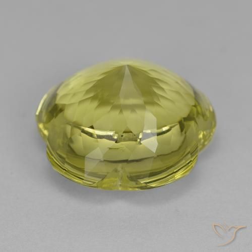 Quartz Gemstone in 15 x 15 mm (calibrated) Size for Sale, Quartz Stone in Lemon Yellow Color