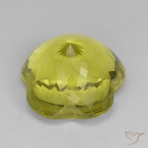 Quartz Gemstone in 16 x 16 mm (calibrated) Size for Sale, Quartz Stone in Greenish Yellow Color