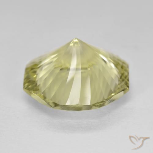 Quartz Gemstone in 14 x 14 mm (calibrated) Size for Sale, Quartz Stone in Lemon Yellow Color