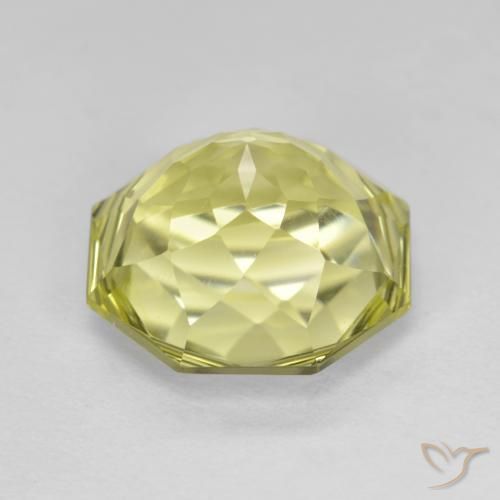 Quartz Gemstone in 12 x 12 mm (calibrated) Size for Sale, Quartz Stone in Medium-Light Yellow Color