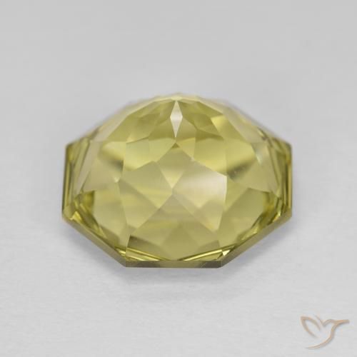 Quartz Gemstone in 12 x 12 mm (calibrated) Size for Sale, Quartz Stone in Light Pineapple Yellow Color