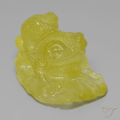 378.39 ct Yellow Quartz Stone, Natural Quartz in Carved Frog Shape for Sale