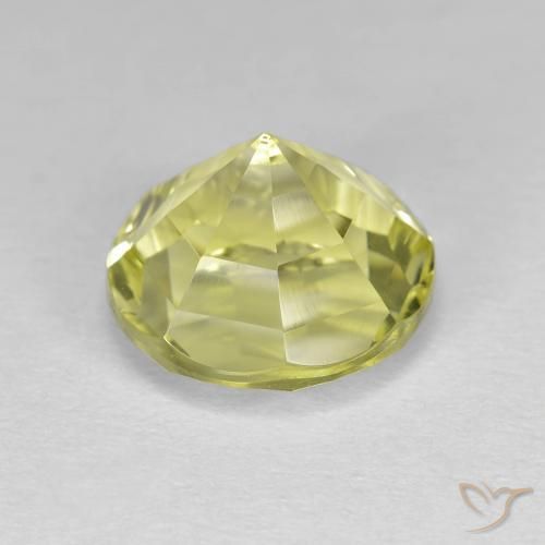 Quartz Gemstone in 10 mm (calibrated) Size for Sale, Quartz Stone in Greenish Yellow Color