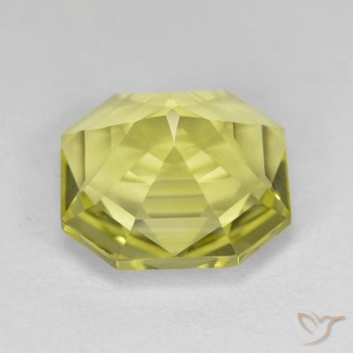 Quartz Gemstone in 12 x 12 mm (calibrated) Size for Sale, Quartz Stone in Greenish Yellow Color