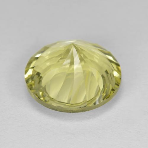 Quartz Gemstone in 12 mm (calibrated) Size for Sale, Quartz Stone in Light Yellow Color