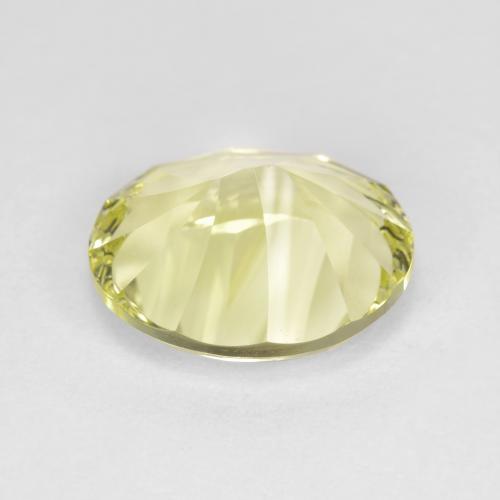 Quartz Gemstone in 12 x 10 mm (calibrated) Size for Sale, Quartz Stone in Light Greenish Yellow Color