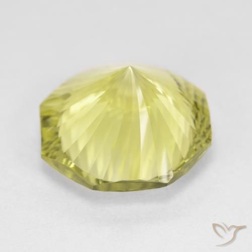 Quartz Gemstone in 14 x 14 mm (calibrated) Size for Sale, Quartz Stone in Medium-Light Yellow Color