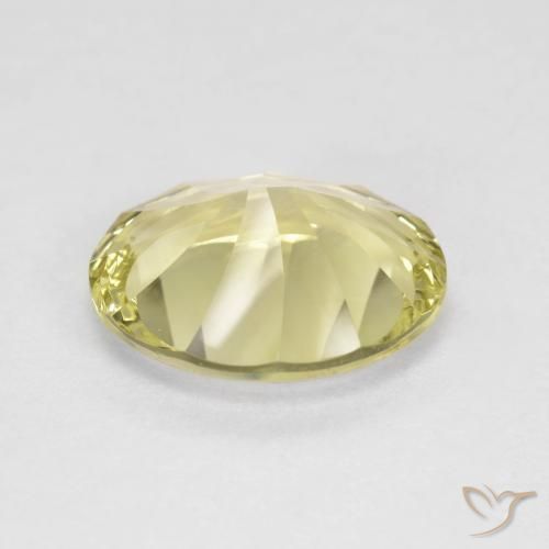 Quartz Gemstone in 12 x 10 mm (calibrated) Size for Sale, Quartz Stone in Light Yellow Color