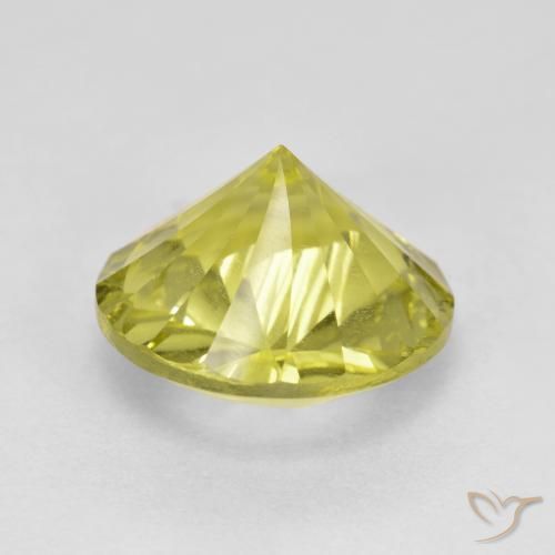 Quartz Gemstone in 12 mm (calibrated) Size for Sale, Quartz Stone in Lemon Yellow Color