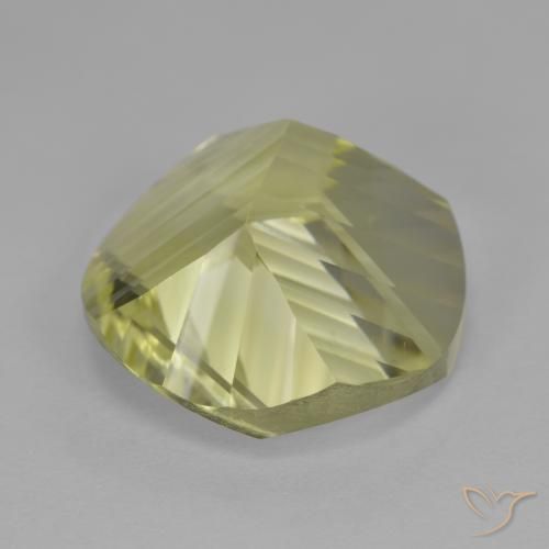 Quartz Gemstone in 15 mm (calibrated) Size for Sale, Quartz Stone in Medium-Light Yellow Color